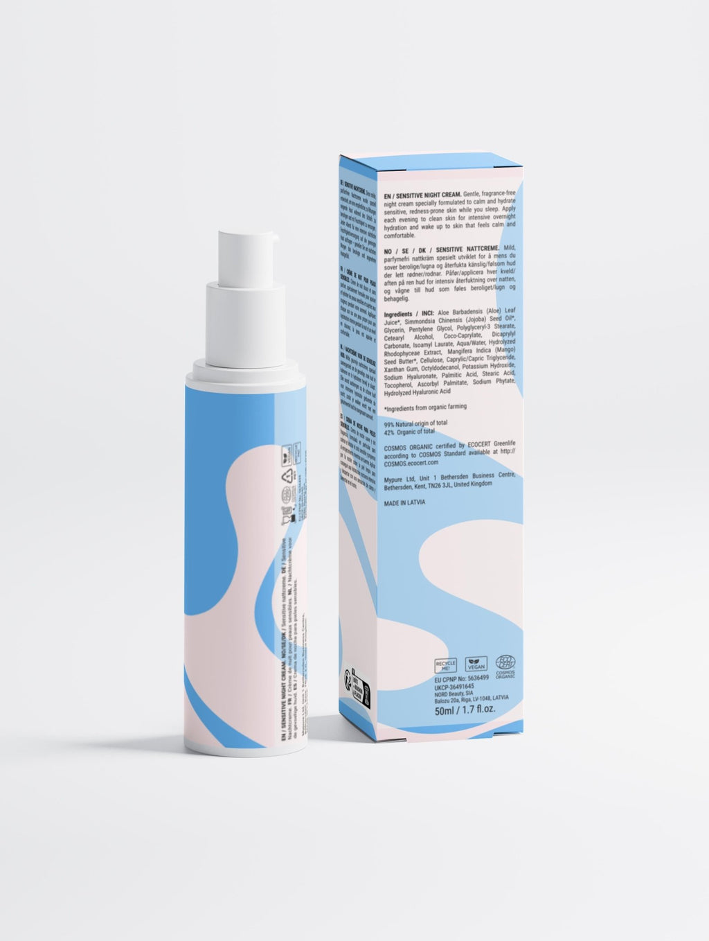 Sevvy Sensitive Skin Overnight Cream, Fragrance - Free - Sevvy